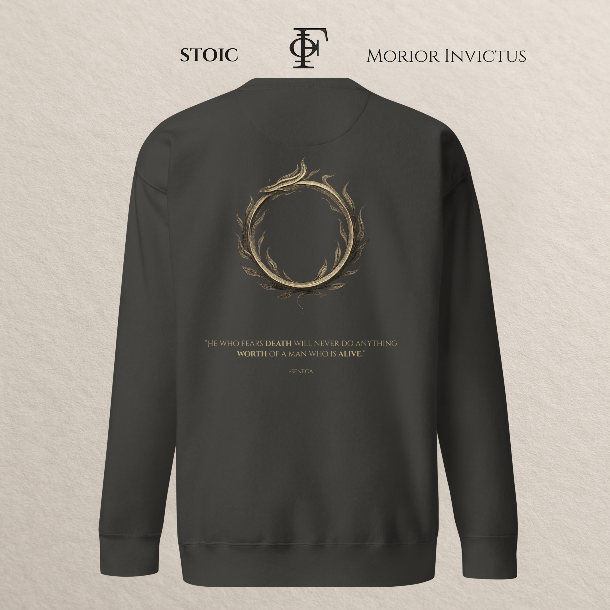 Morior Invictus Sweatshirt | Stoic Collection