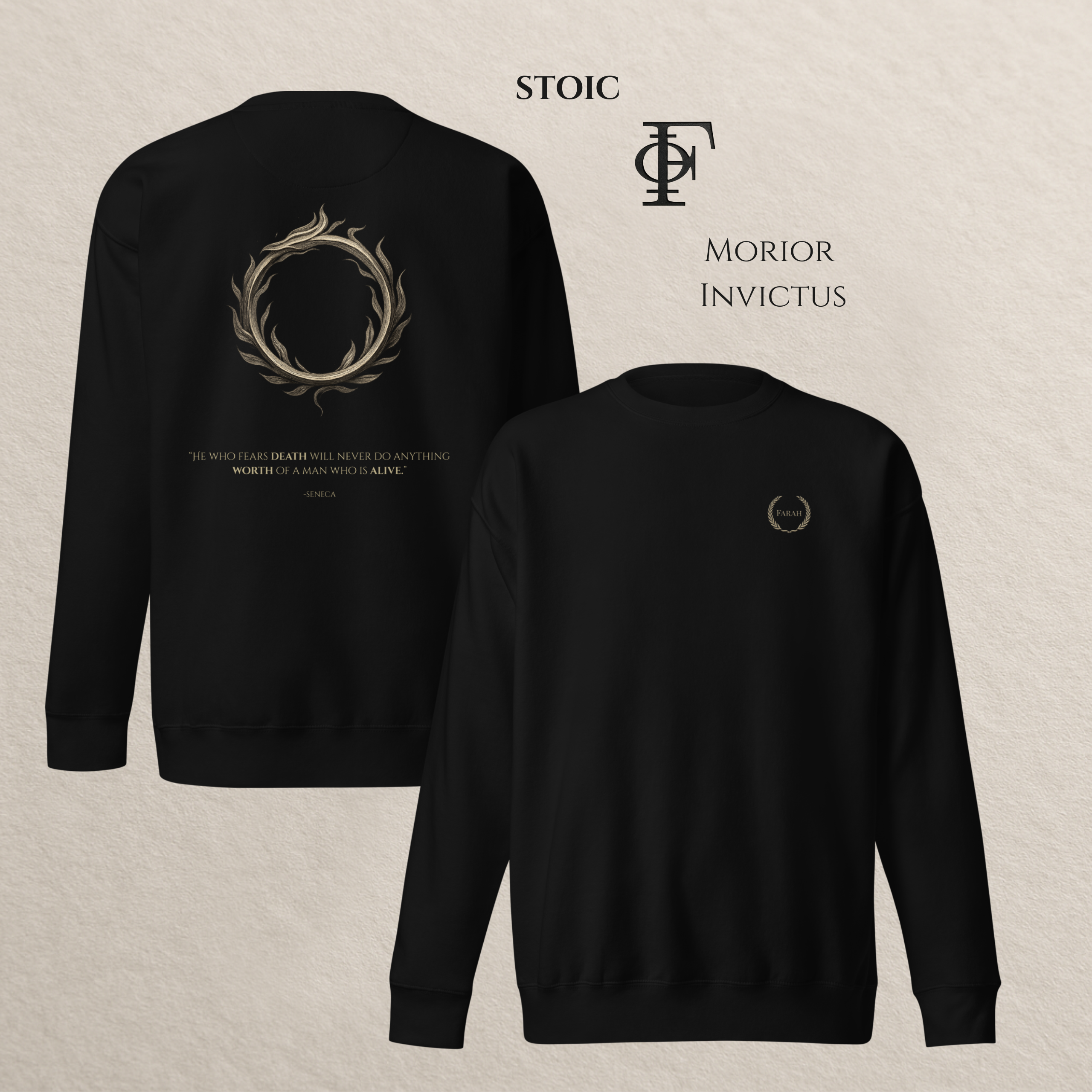 Morior Invictus Sweatshirt | Stoic Collection